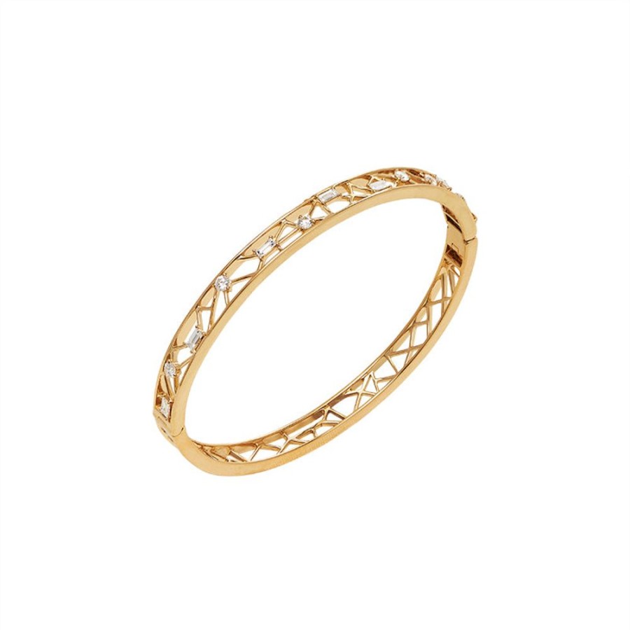 Bracelet/Bangle Hueb | 18 Karat Estelar Yellow Gold Bracelet/Bangle With Vs-Gh Diamonds