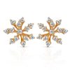 Earring Hueb | 18 Karat Luminus Pink Gold Earring With Vs-Gh Diamonds