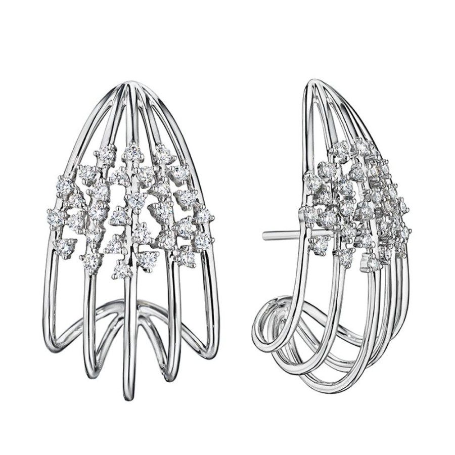 Earring Hueb | 18 Karat Luminus White Gold Earring