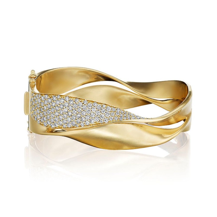 Bracelet/Bangle Hueb | 18 Karat Dunas Yellow Gold Bracelet/Bangle With Vs-Gh Diamonds