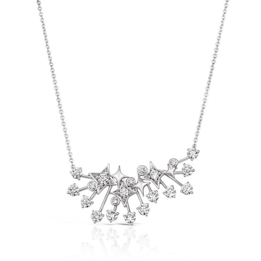 Necklace/Pendant Hueb | 18 Karat Luminus White Gold Necklace With Vs-Gh Diamonds