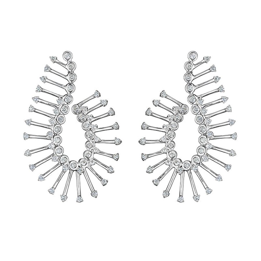 Earring Hueb | 18 Karat Luminus White Gold Earring