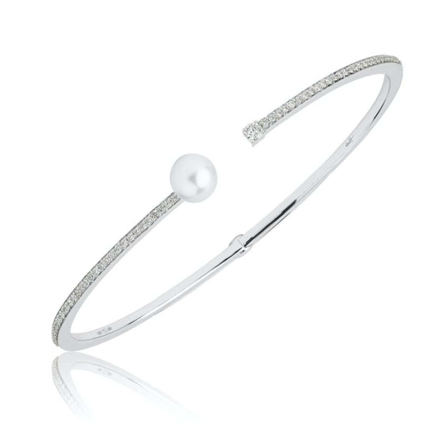 Bracelet/Bangle Hueb | 18 Karat Spectrum White Gold Bracelet/Bangle With Vs-Gh Diamonds And W